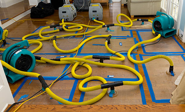 Professional Storm Water Damage Restoration technician working in West Bridgewater, MA
